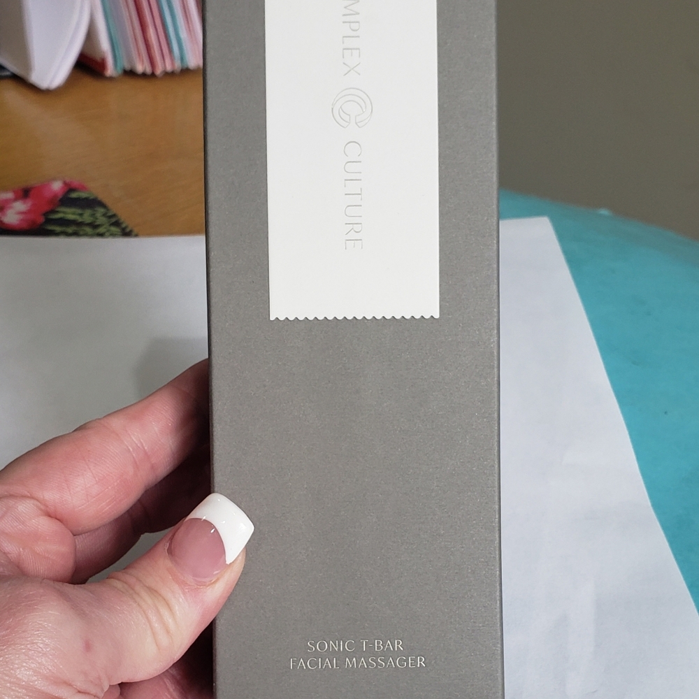 Complex Culture Beauty-Sonic T-Bar Facial Massager- Vegan Cruelty free